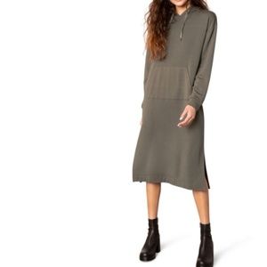 BB Dakota Hoodie Sweater Dress Olive Green unique